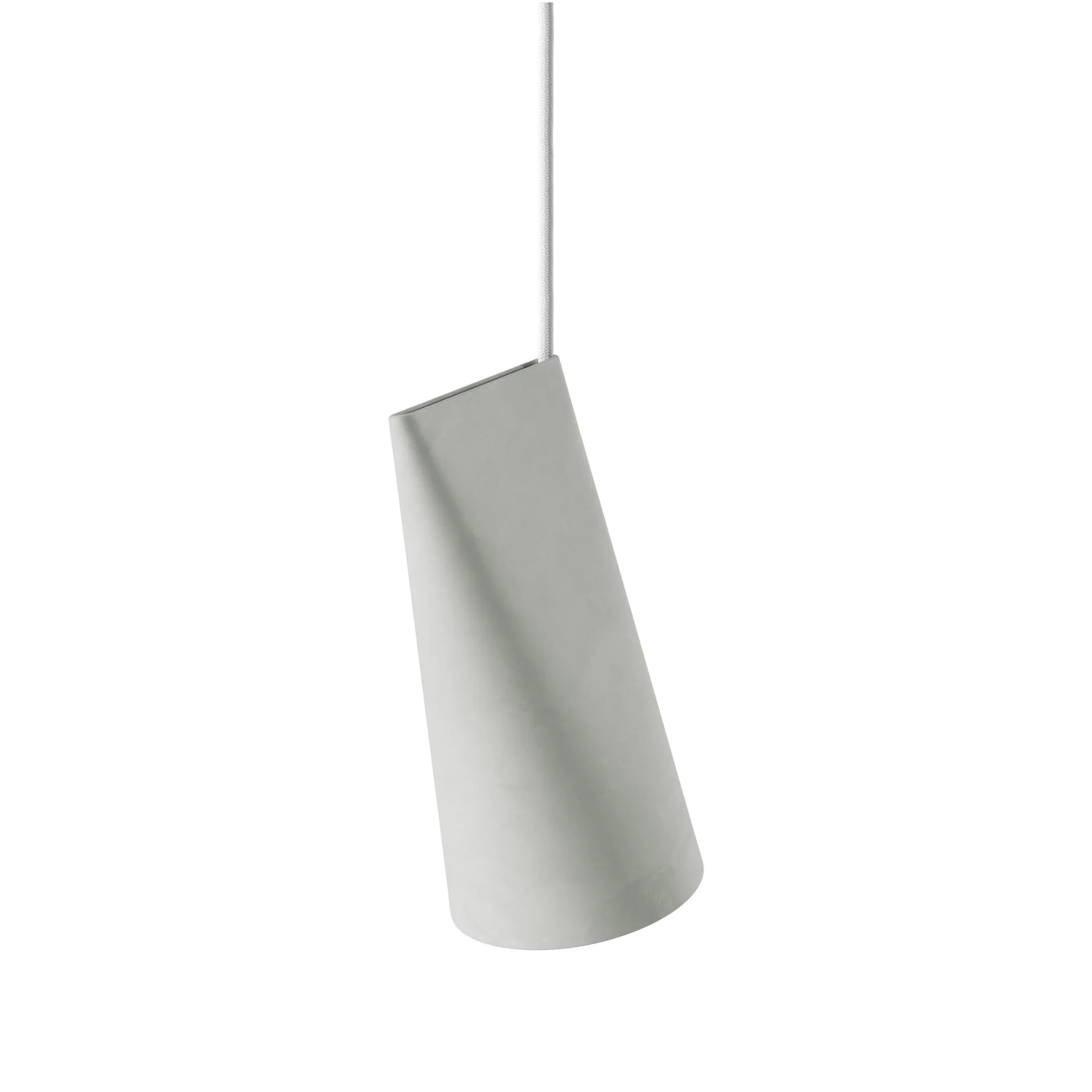Ceiling lamp ceramic 11.2x22 cm, Light Grey MOEBE