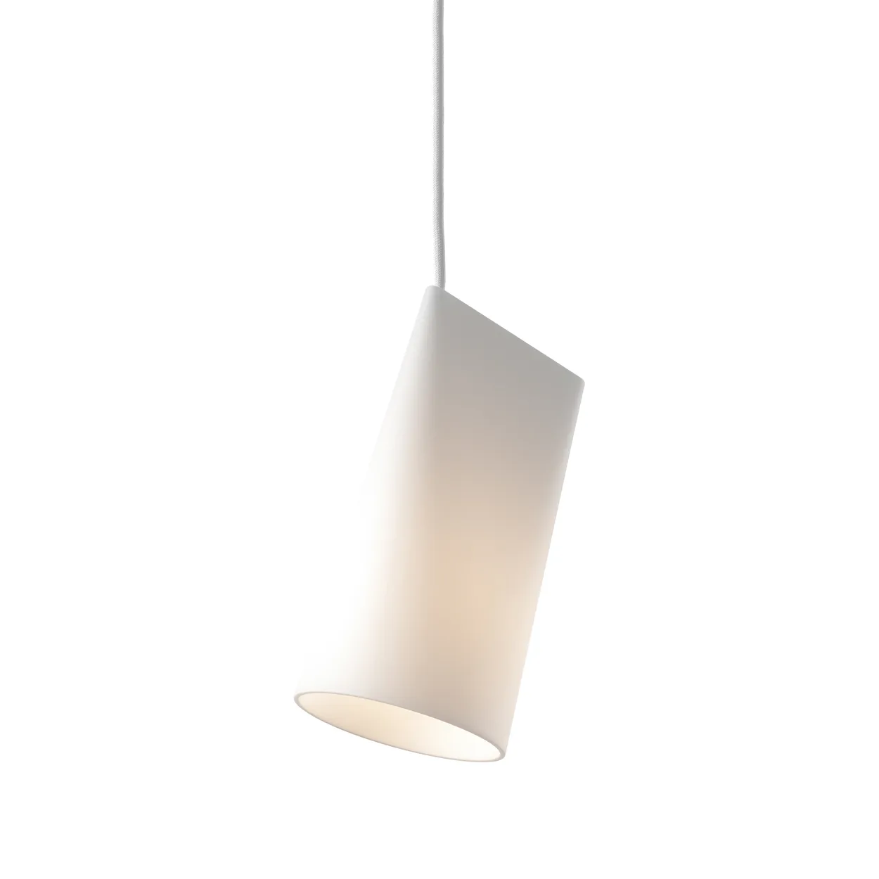 MOEBE Ceiling lamp ceramic 11.2x22 cm White | Scandinavian Design | Pendant lamps | White