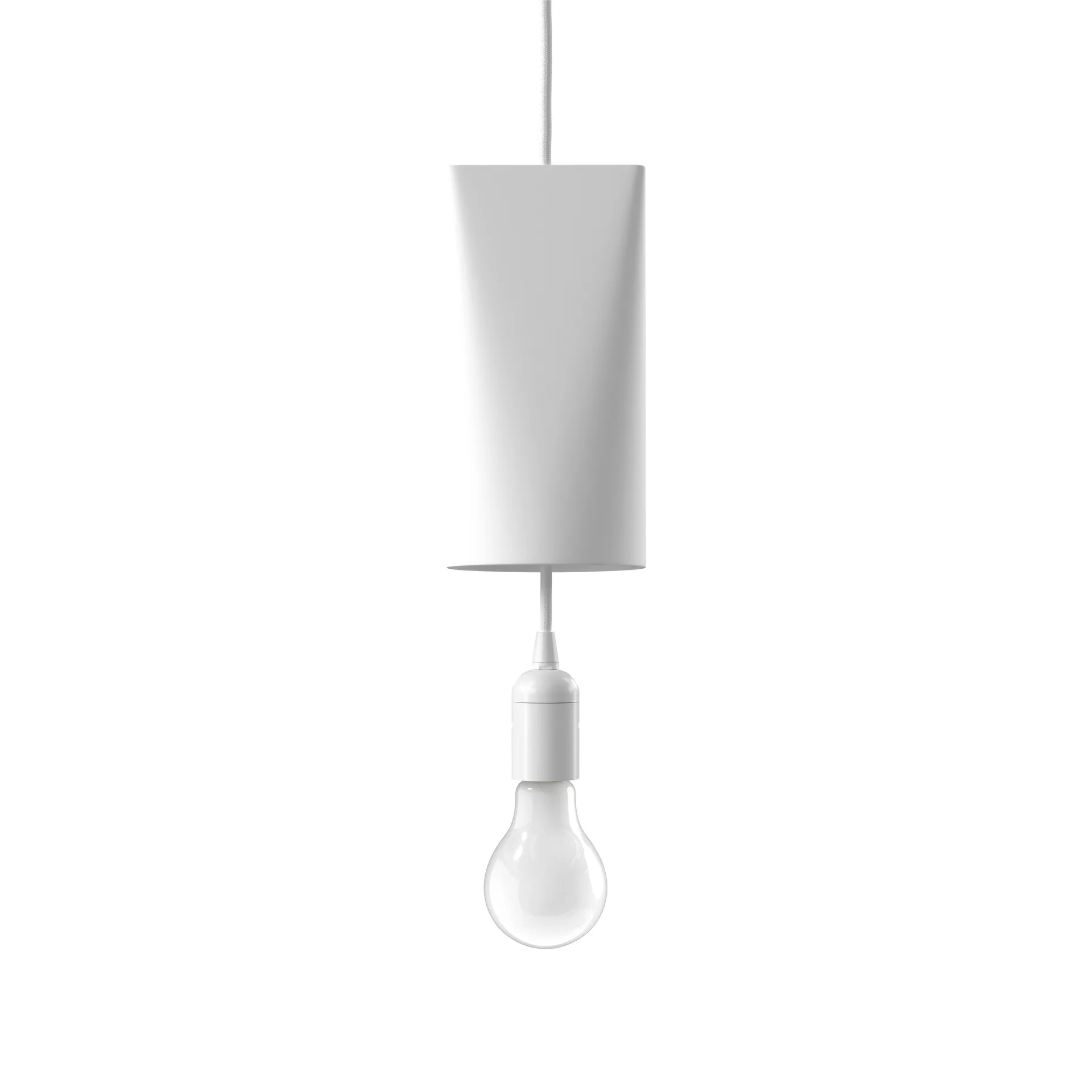 Ceiling lamp ceramic 11.2x22 cm, White MOEBE