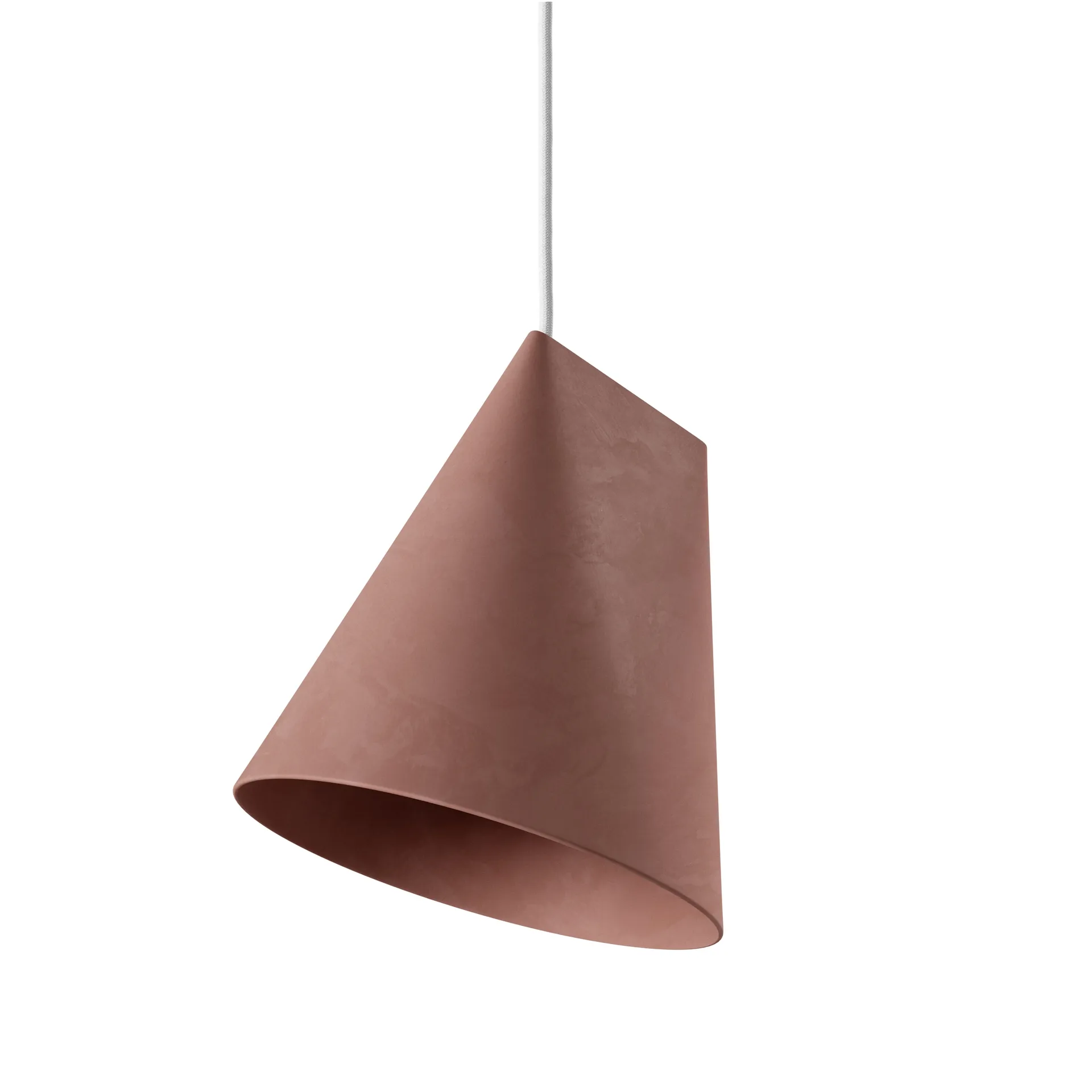 Ceiling lamp ceramic 23x23.5 cm, Terra Cotta, Wood MOEBE