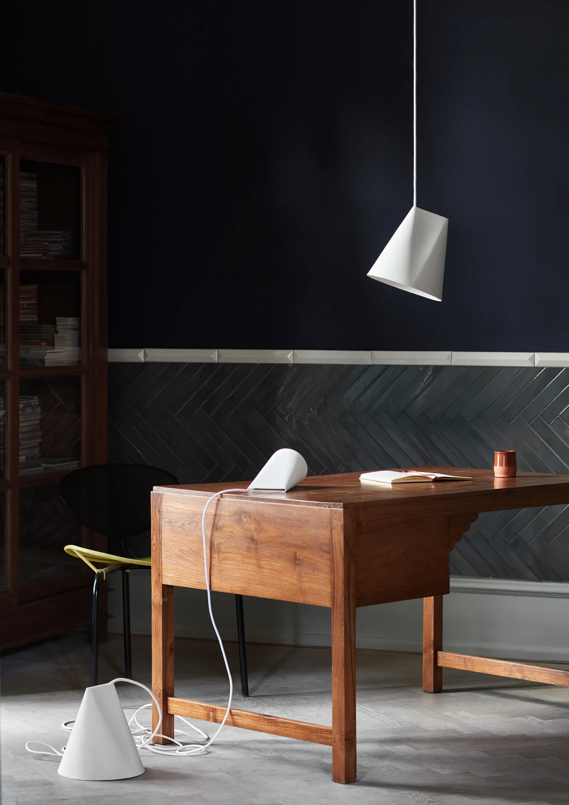 Ceiling lamp ceramic 23x23.5 cm, White MOEBE