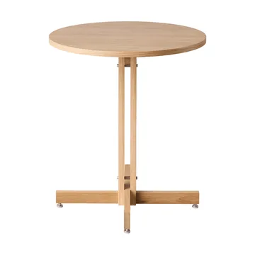 KUMU café table - Oiled oak, Ø65 cm - MOEBE