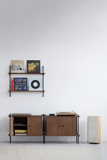 Magazine Shelving magazine rack - Black, 85x115x7 cm, MS.115.1 - MOEBE