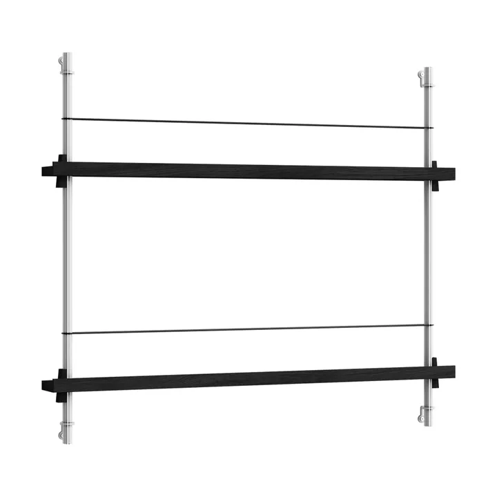 Magazine Shelving magazine rack - Black-stainless steel, 85x65x7 cm, MS.65.1 - MOEBE