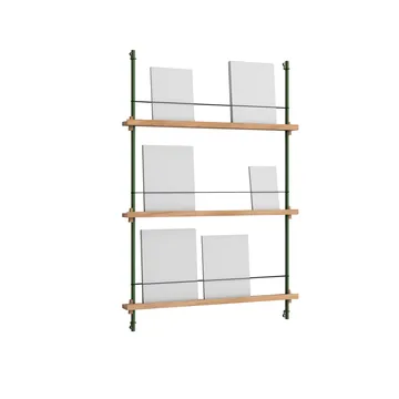 Magazine Shelving magazine rack - Oak-pine green, 85x115x7 cm, MS.115.1 - MOEBE