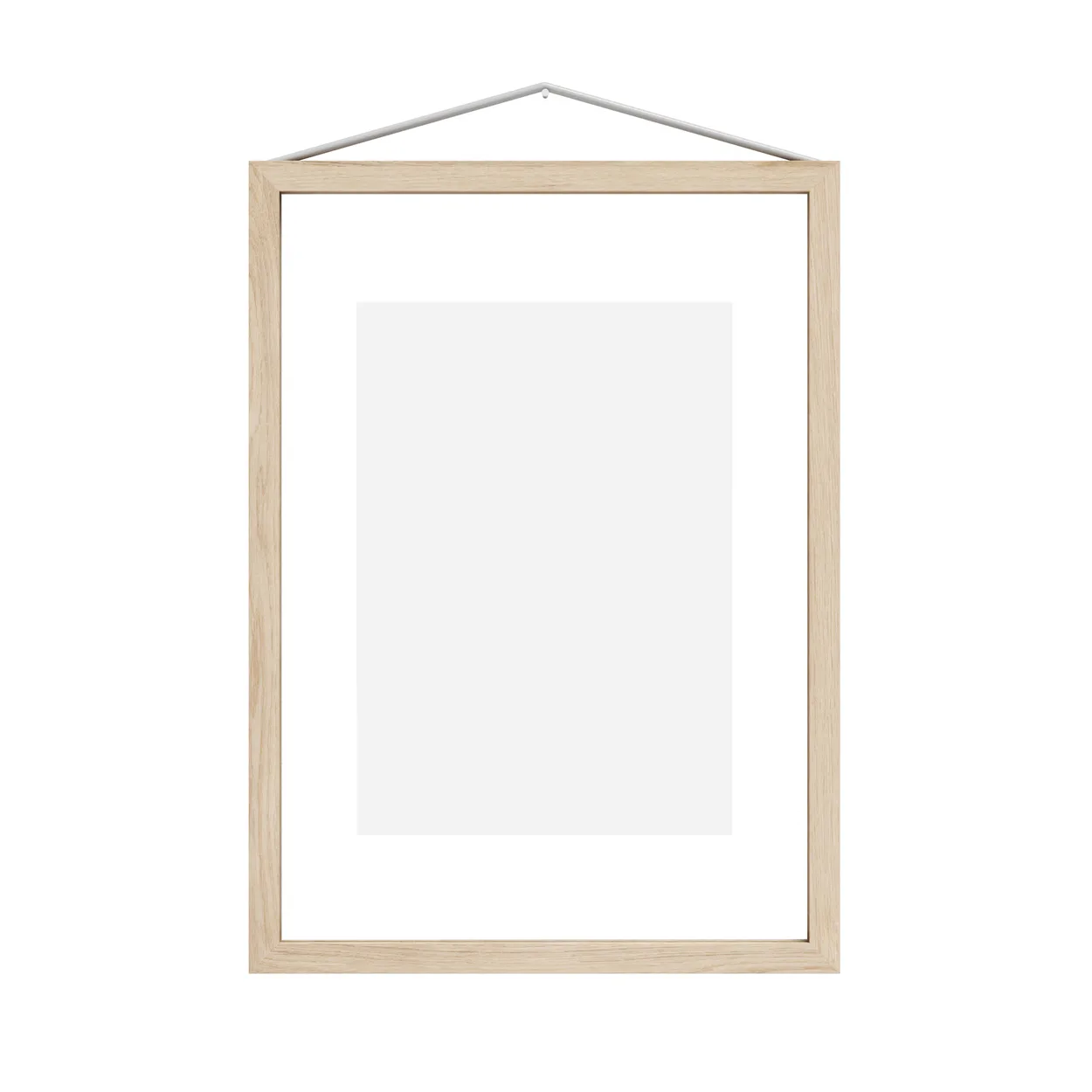 Moebe ash frame A4 23.2x31.7 cm Transparent. Wood. Black