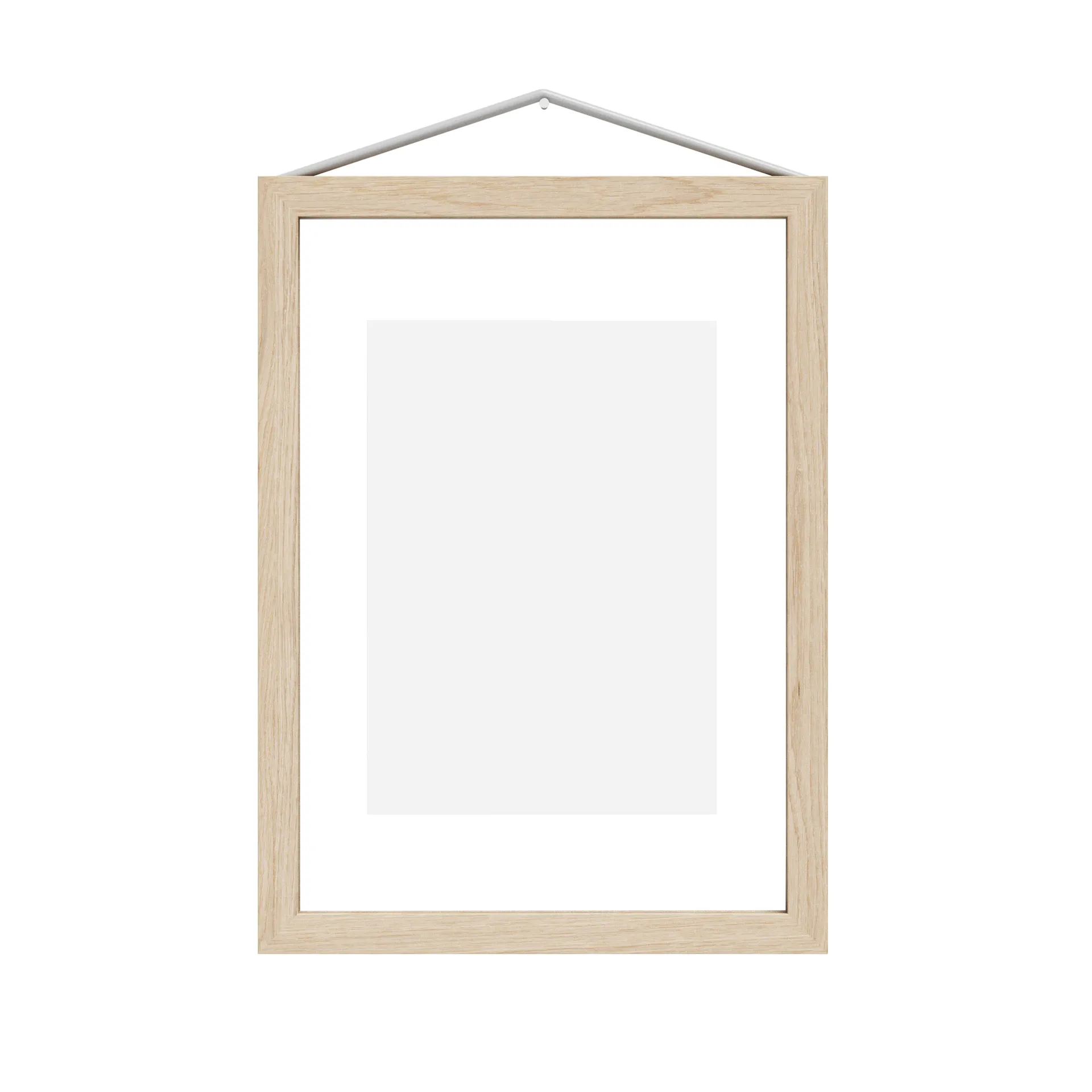 Moebe ash frame A5 16.8x23.2 cm, Transparent. Wood. Black MOEBE