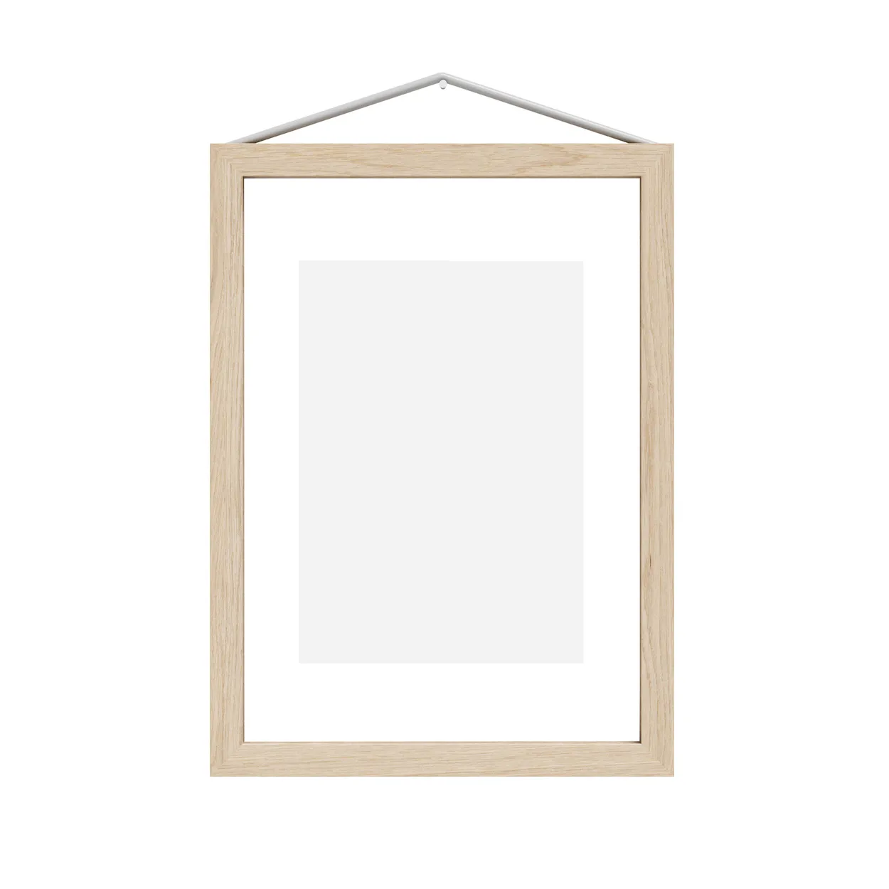 Moebe ash frame A5 16.8x23.2 cm Transparent. Wood. Black