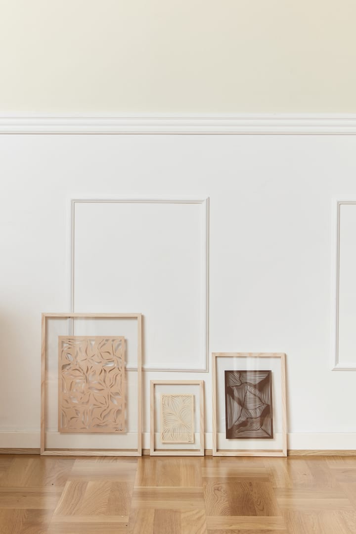 Moebe ash frame A5 16.8x23.2 cm, Transparent. Wood. Black MOEBE
