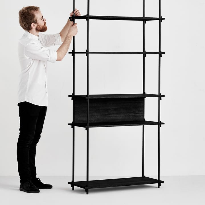 Moebe back to shelf 85 cm - Black - MOEBE