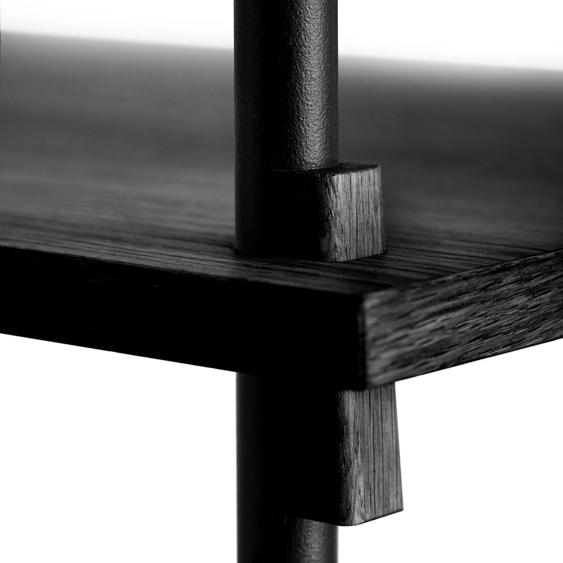 Moebe back to shelf 85 cm, Black MOEBE