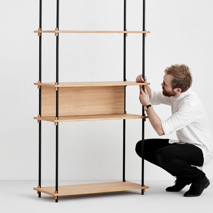 Moebe back to shelf 85 cm, Oak MOEBE
