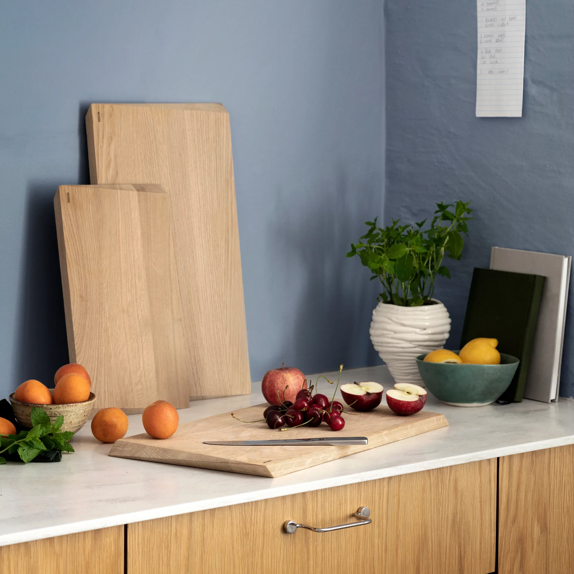 Moebe cutting board large 24.7x44 cm, beige MOEBE