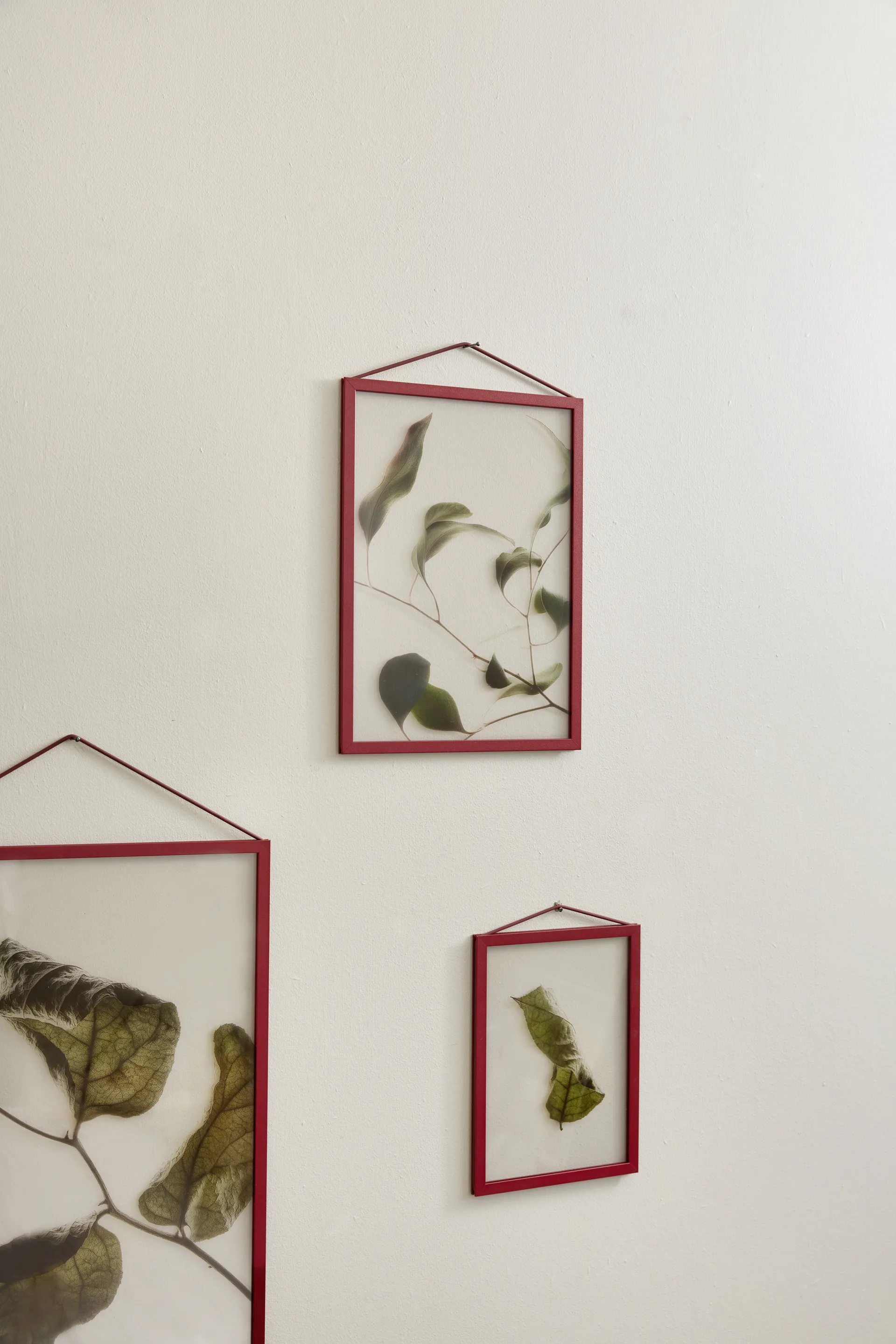 Moebe frame A4 22.6x31.3 cm, Transparent. Red MOEBE