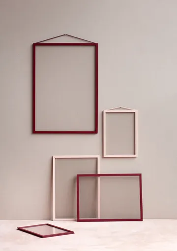 Moebe frame A4 22.6x31.3 cm - Transparent. Red - MOEBE