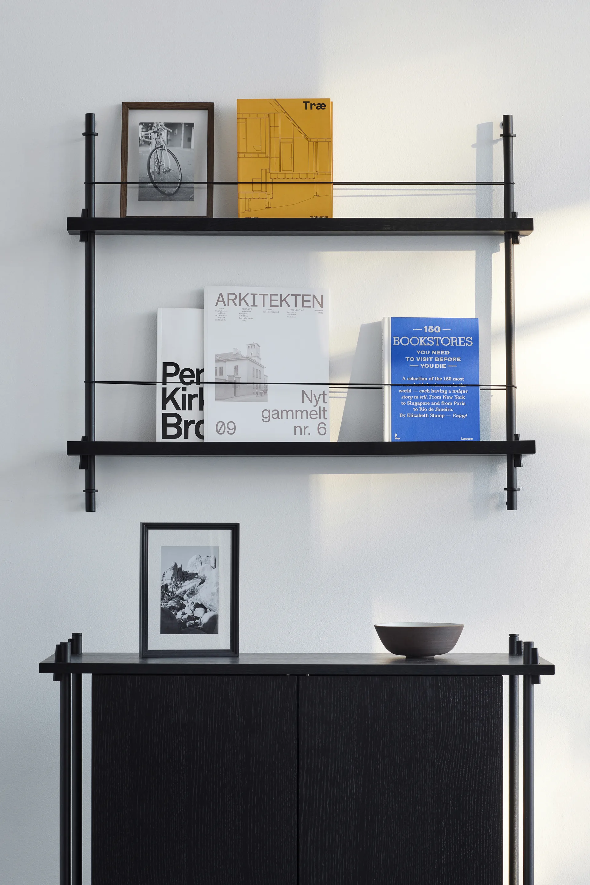 Moebe magazine rack, Black-black MOEBE