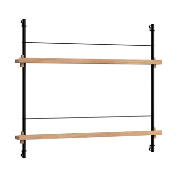 Moebe magazine rack - Oak-black - MOEBE