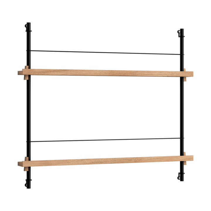 Moebe magazine rack - Oak-black - MOEBE