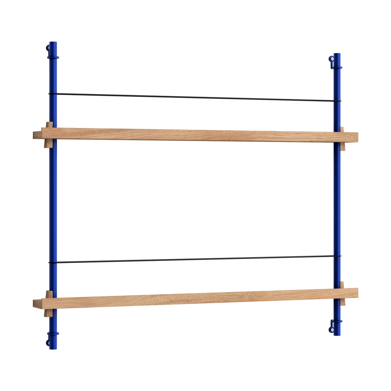 Moebe magazine rack Oak-blue | Scandinavian Design | Magazine racks | Blue