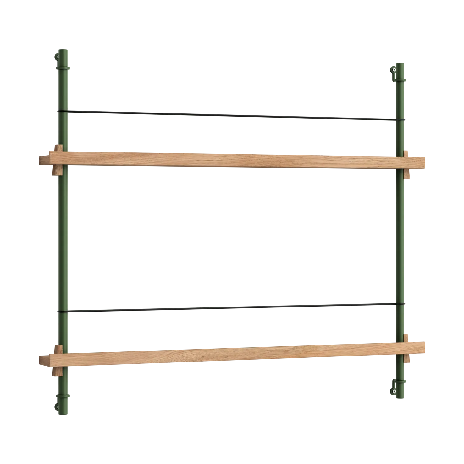 Moebe magazine rack, Oak-green MOEBE