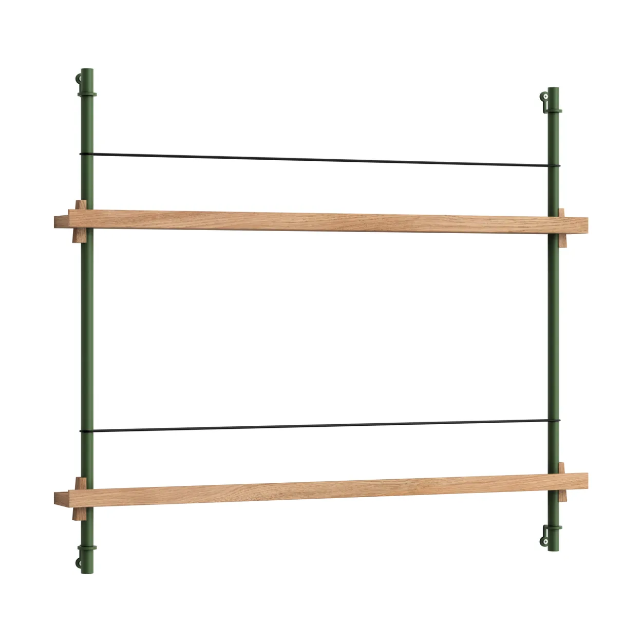 Moebe magazine rack Oak-green | Scandinavian Design | Magazine racks | Green