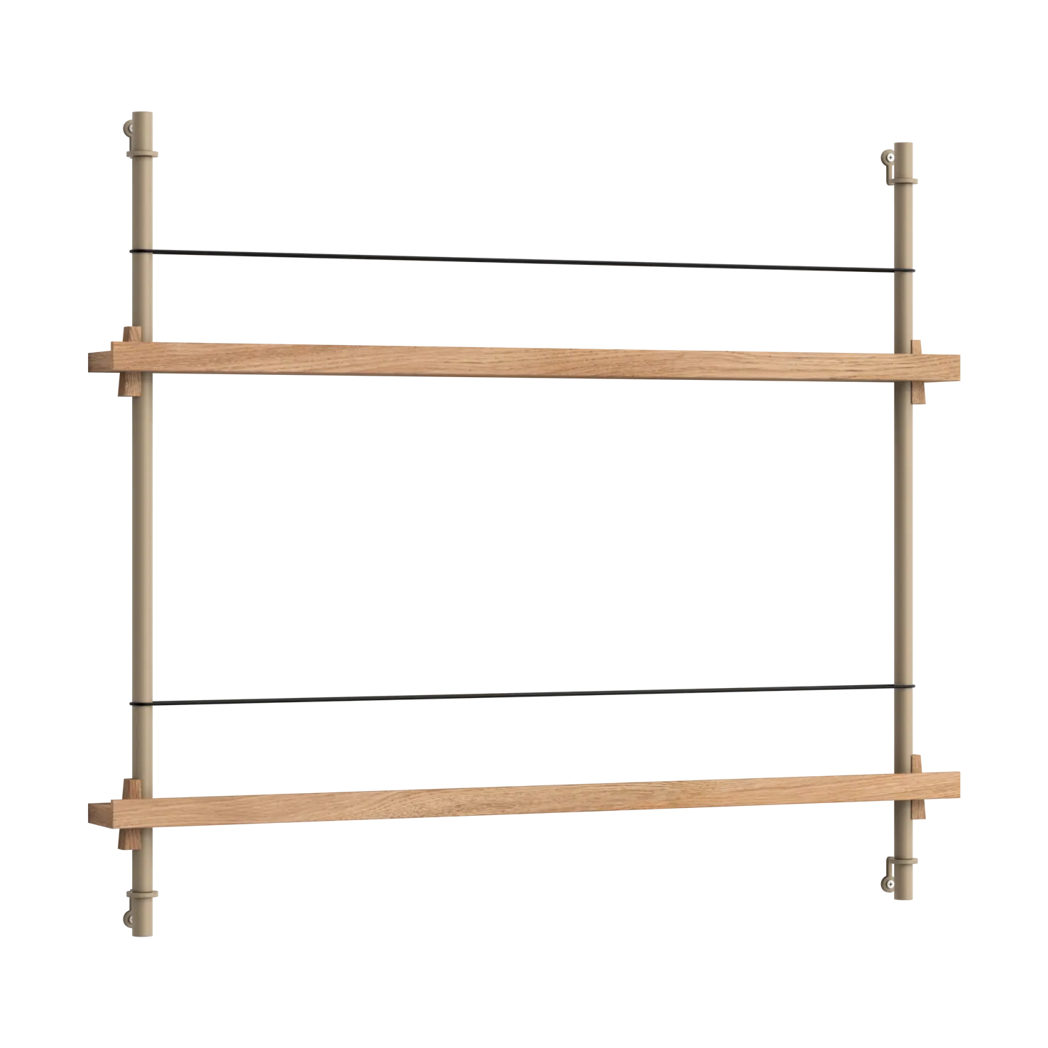 Moebe magazine rack, Oak-grey MOEBE