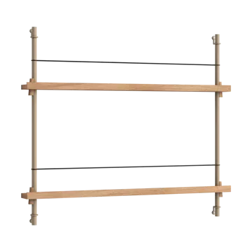 Moebe magazine rack - Oak-grey - MOEBE