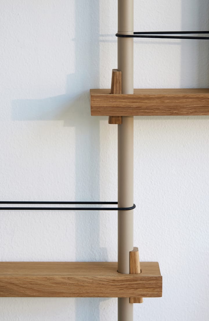 Moebe magazine rack, Oak-grey MOEBE