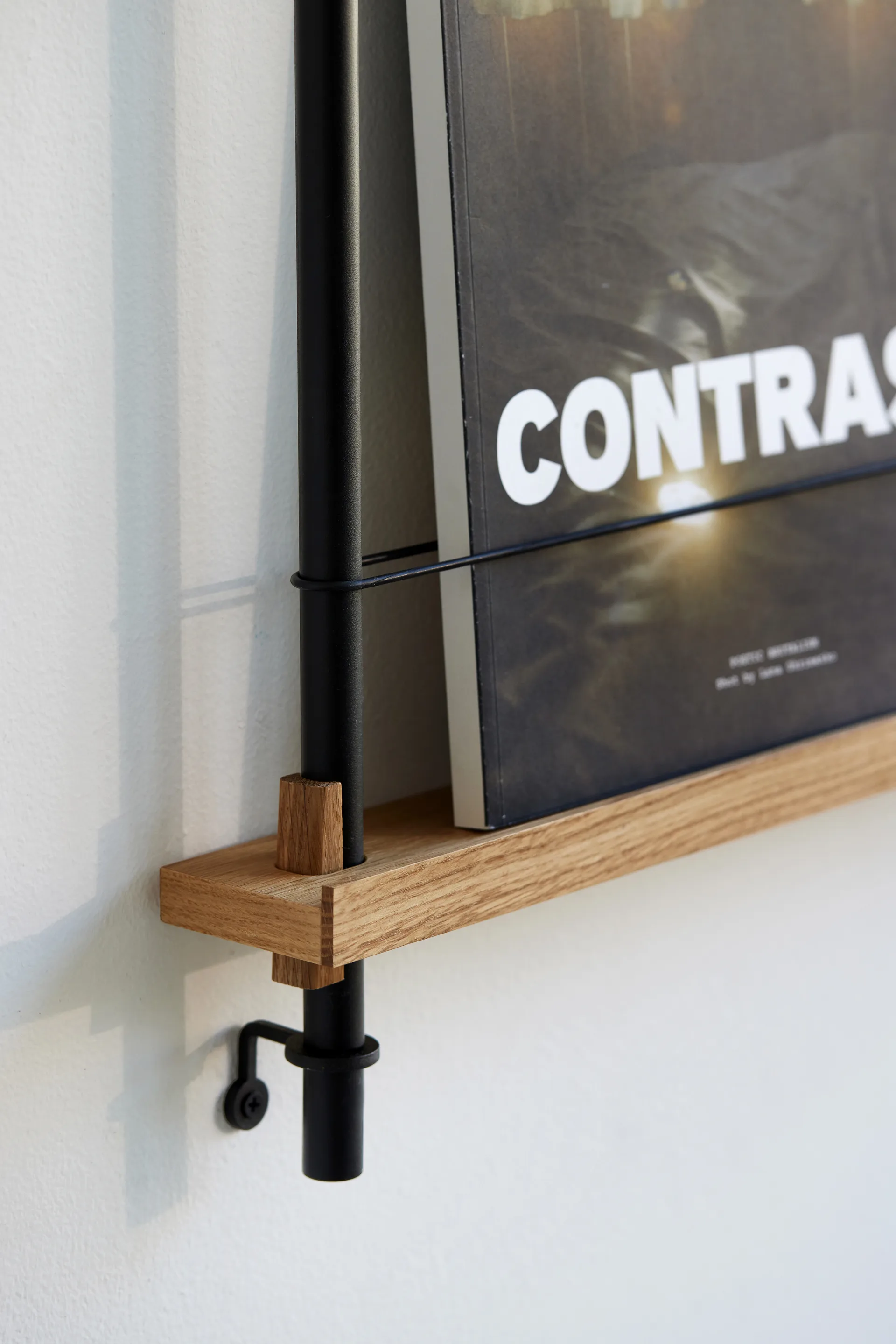 Moebe magazine rack, Oak-white MOEBE