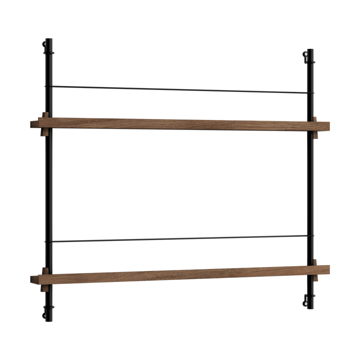 Moebe magazine rack - Smoked oak-black - MOEBE