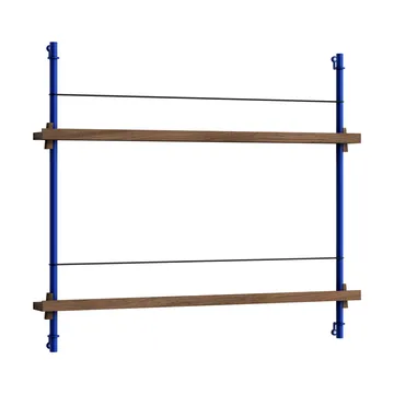 Moebe magazine rack - Smoked oak-blue - MOEBE