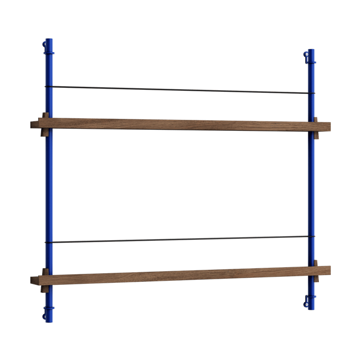 Moebe magazine rack - Smoked oak-blue - MOEBE
