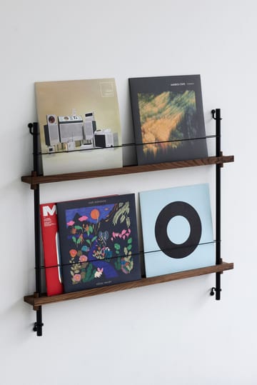 Moebe magazine rack - Smoked oak-green - MOEBE