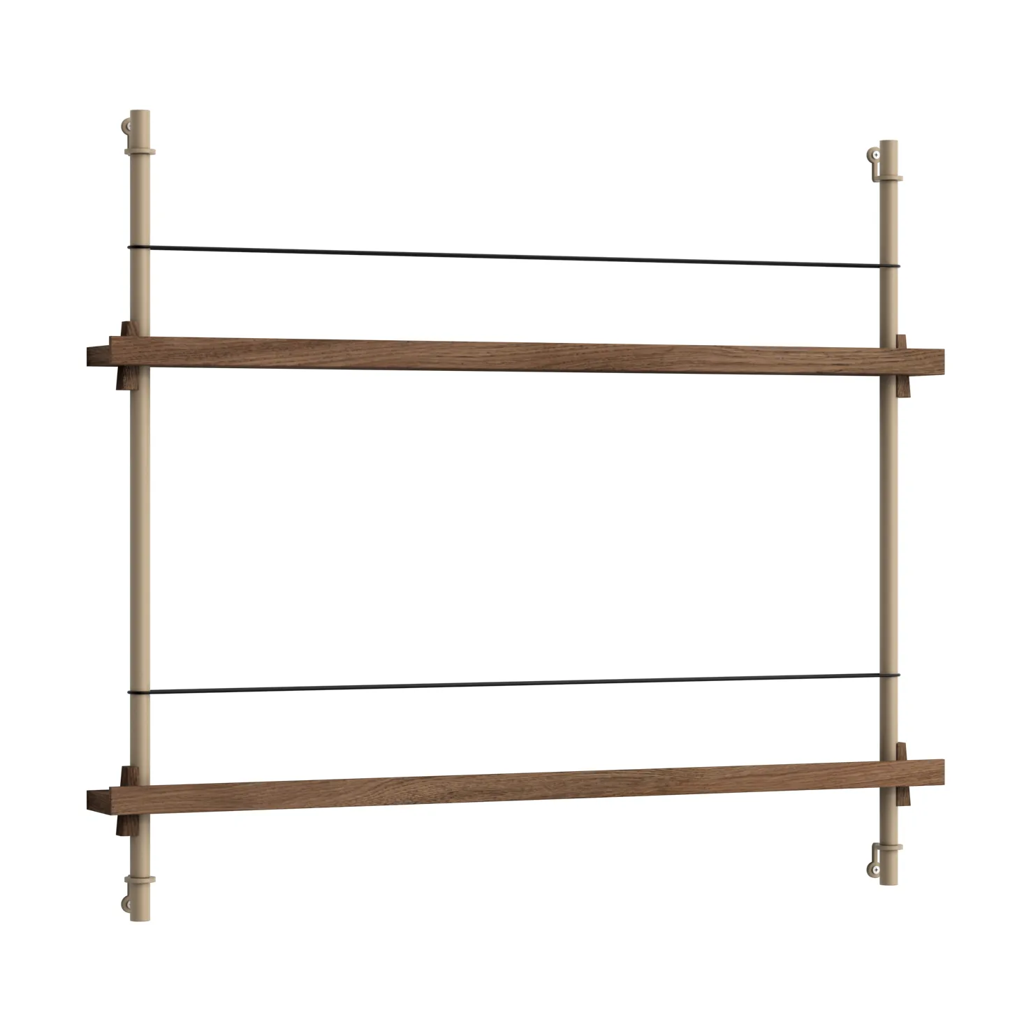 Moebe magazine rack, Smoked oak-grey MOEBE