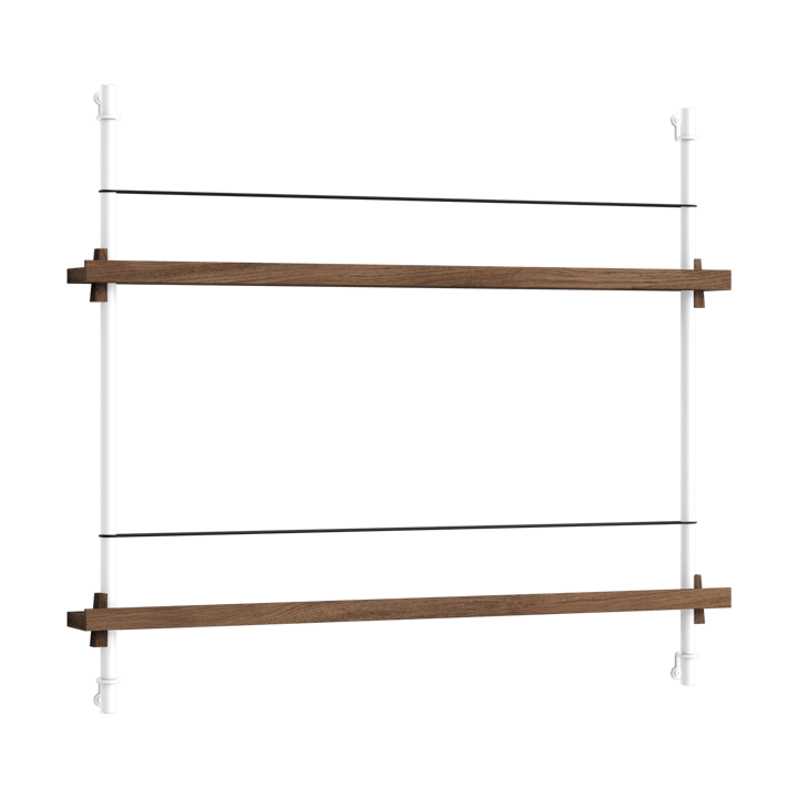Moebe magazine rack - Smoked oak-white - MOEBE