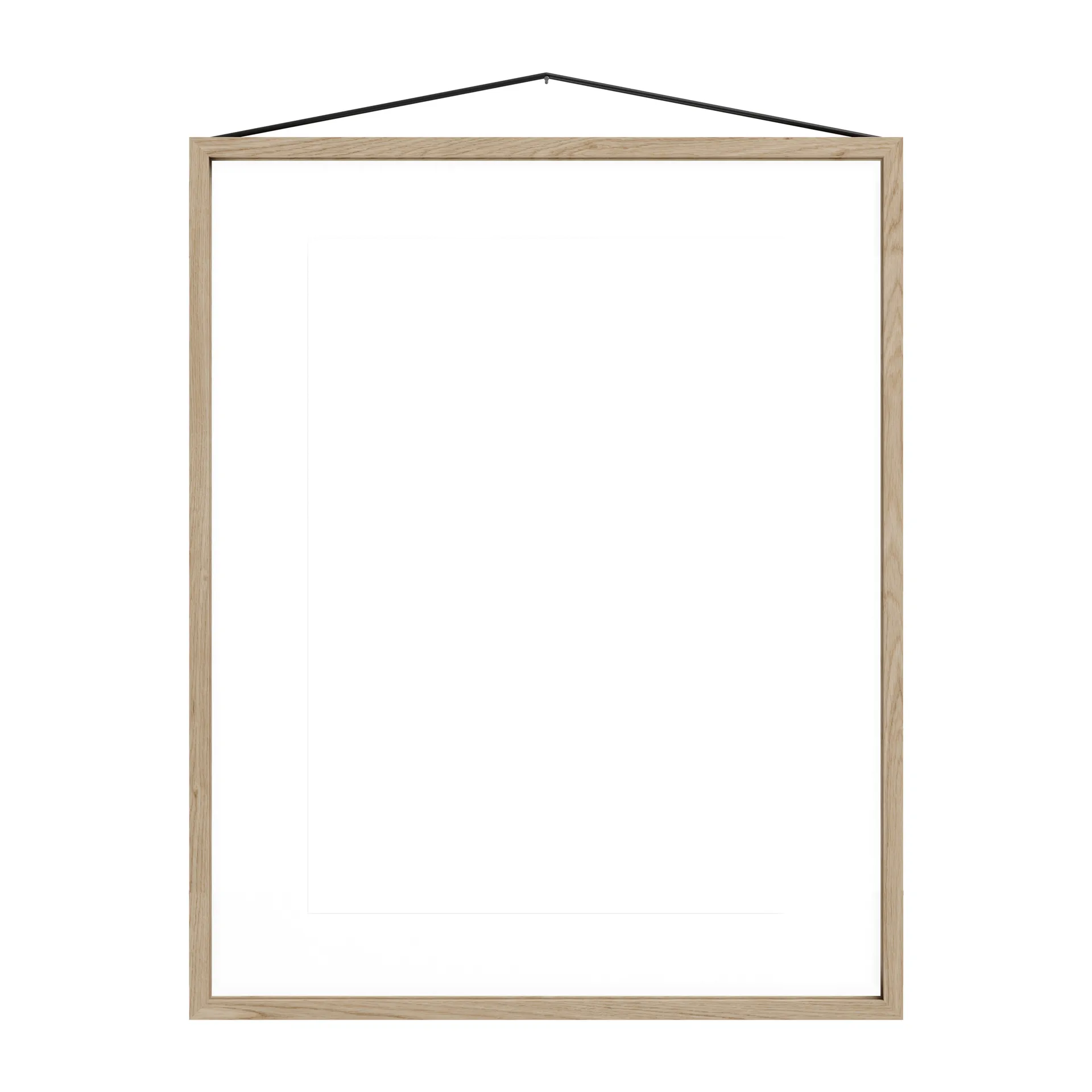Moebe oak frame 40x50 cm, Transparent. Wood. Black MOEBE