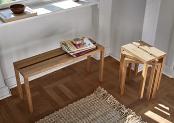 Moebe Peg bench 90x27.5x44 cm - Oak - MOEBE