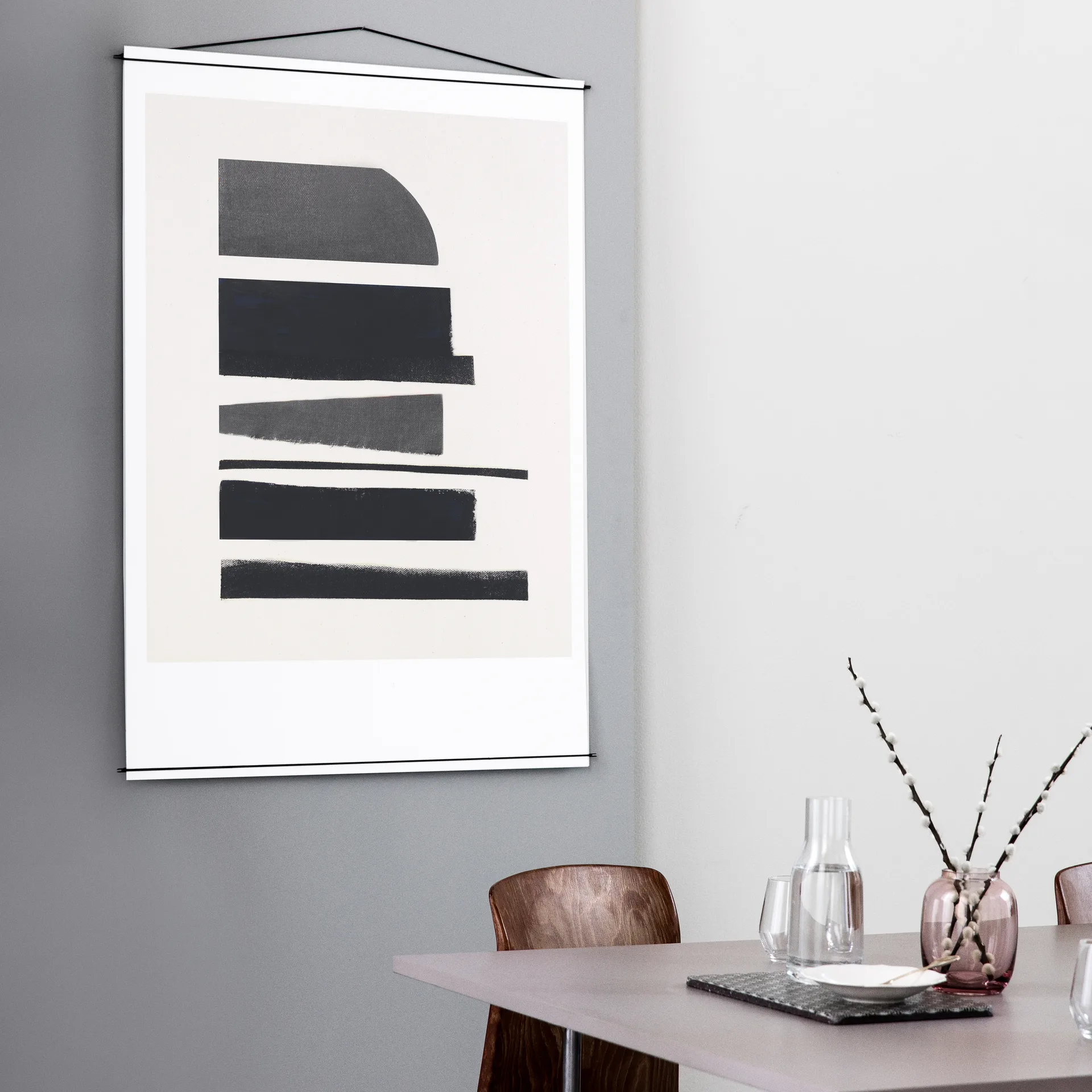 Moebe poster hanger 70x100 cm, Black MOEBE