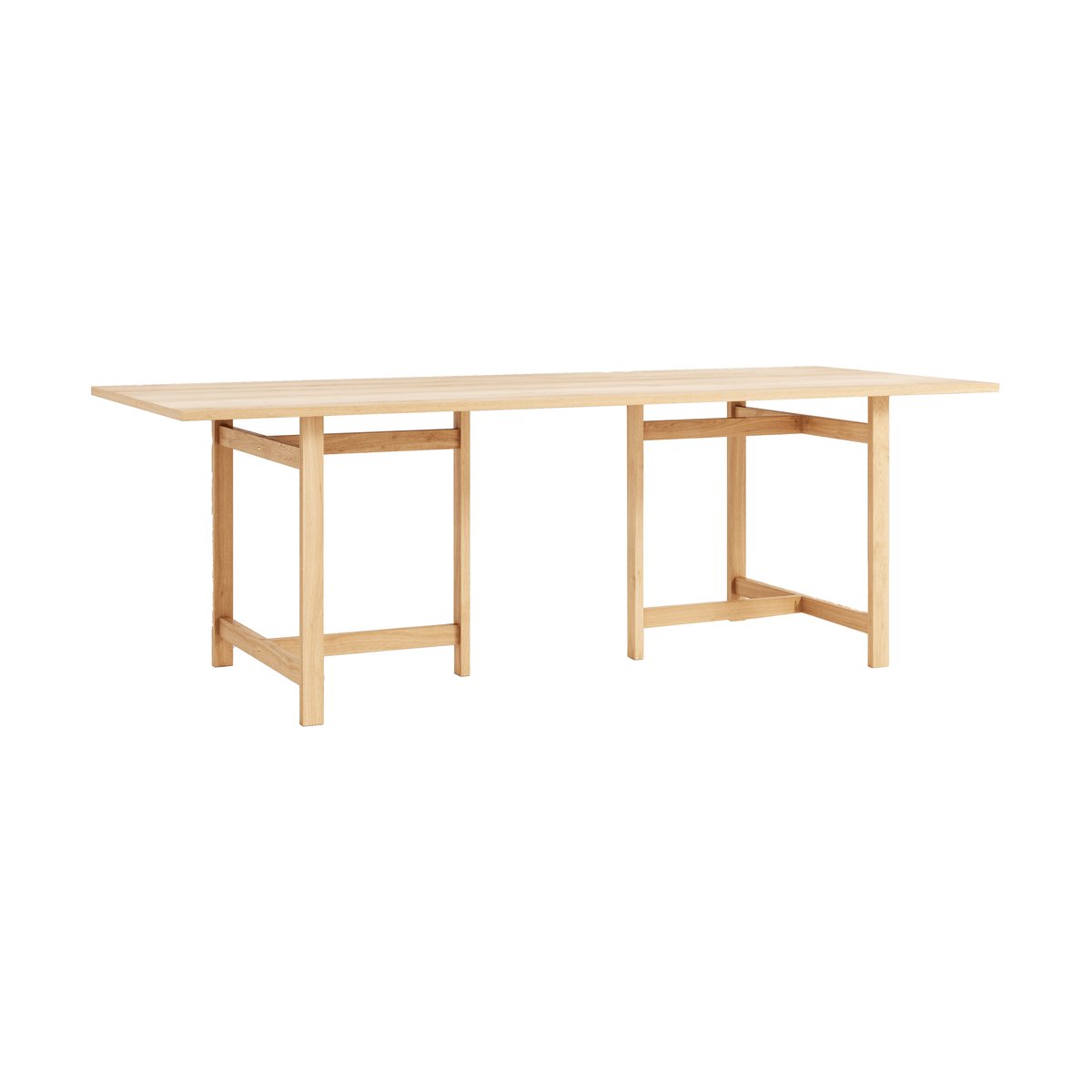Moebe rectangular dining table 220x90 cm Oak | Scandinavian Design | Dining tables | Brown