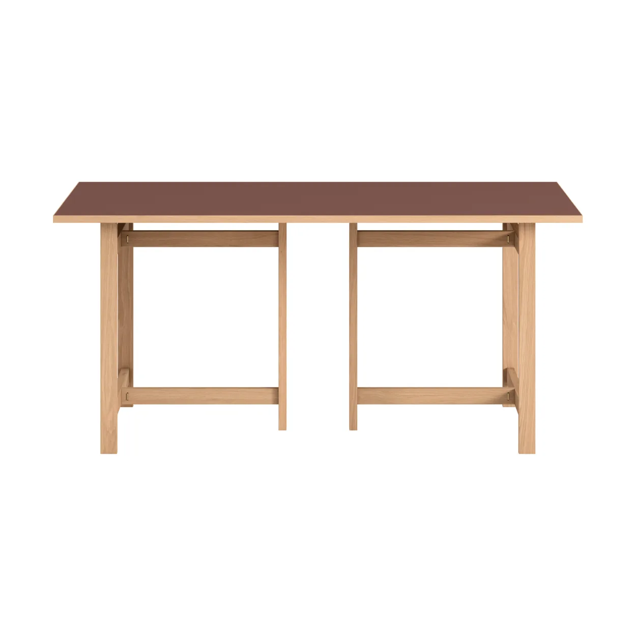Moebe Rectangular dining table Burgundy, 160x90 cm | Scandinavian Design | Dining tables | Brown