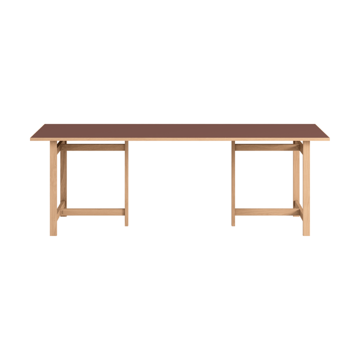 Moebe Rectangular dining table - Burgundy, 220x90 cm - MOEBE