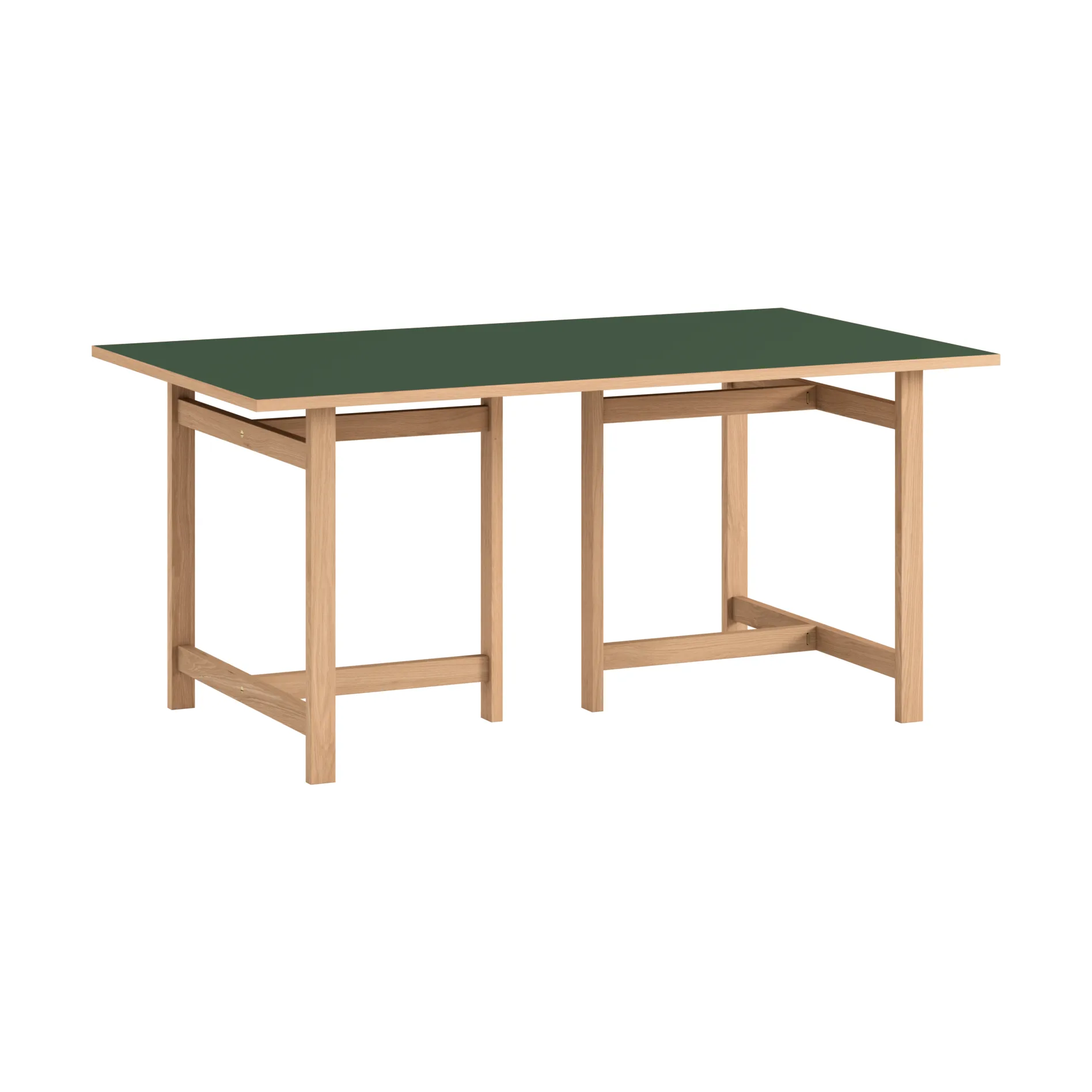 Moebe Rectangular dining table, Green, 160x90 cm MOEBE