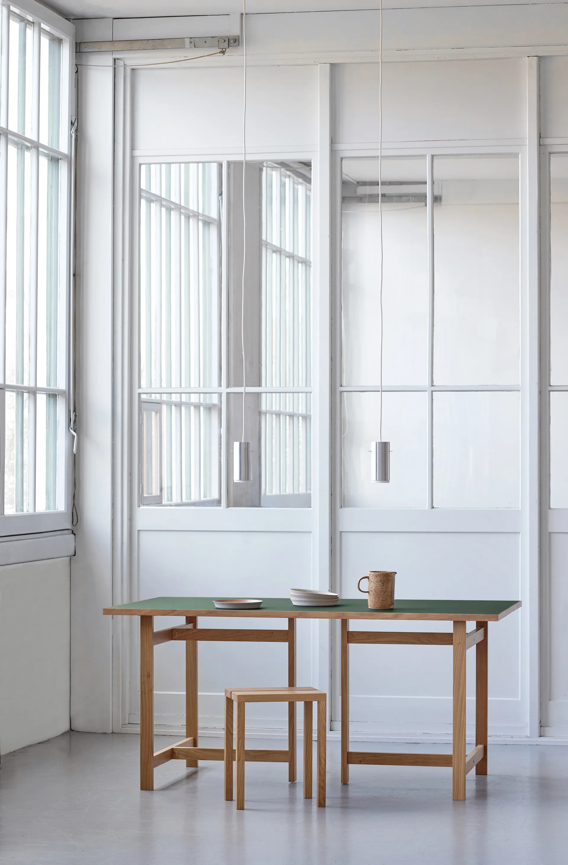 Moebe Rectangular dining table, Green, 160x90 cm MOEBE