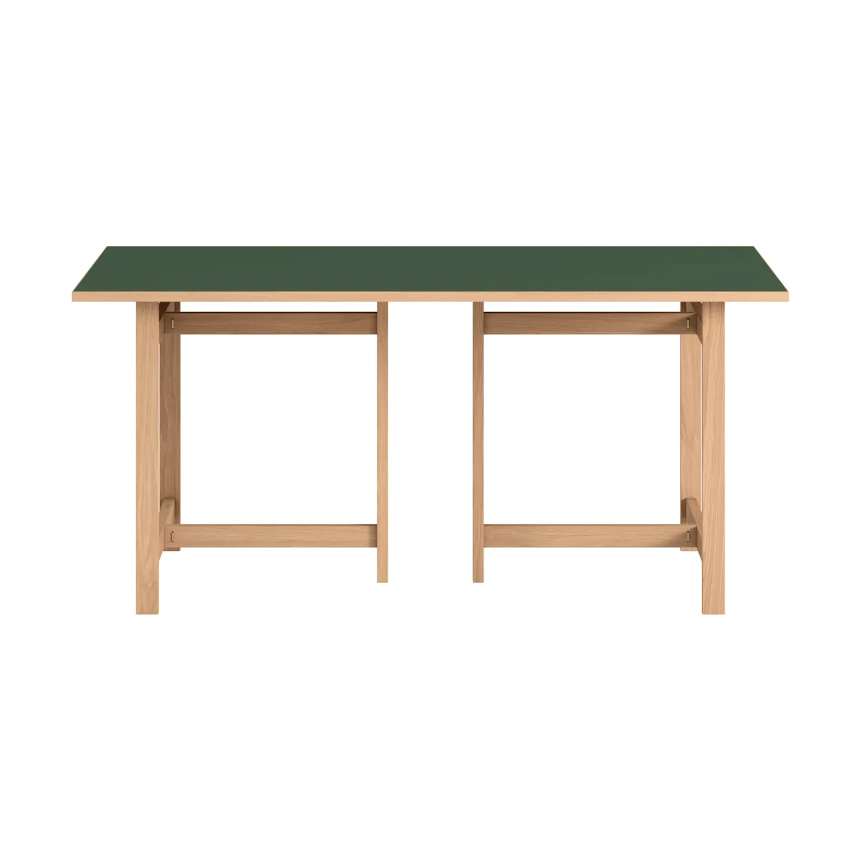 Moebe Rectangular dining table Green, 220x90 cm | Scandinavian Design | Dining tables | Green