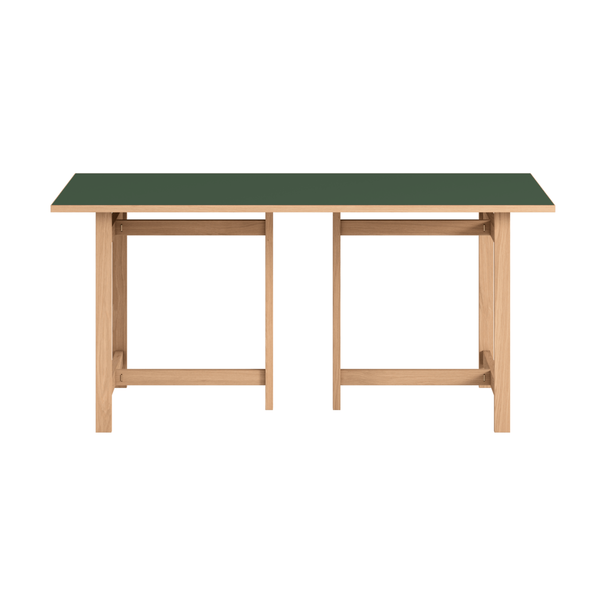 Moebe Rectangular dining table Green, 220x90 cm | Scandinavian Design | Dining tables | Green
