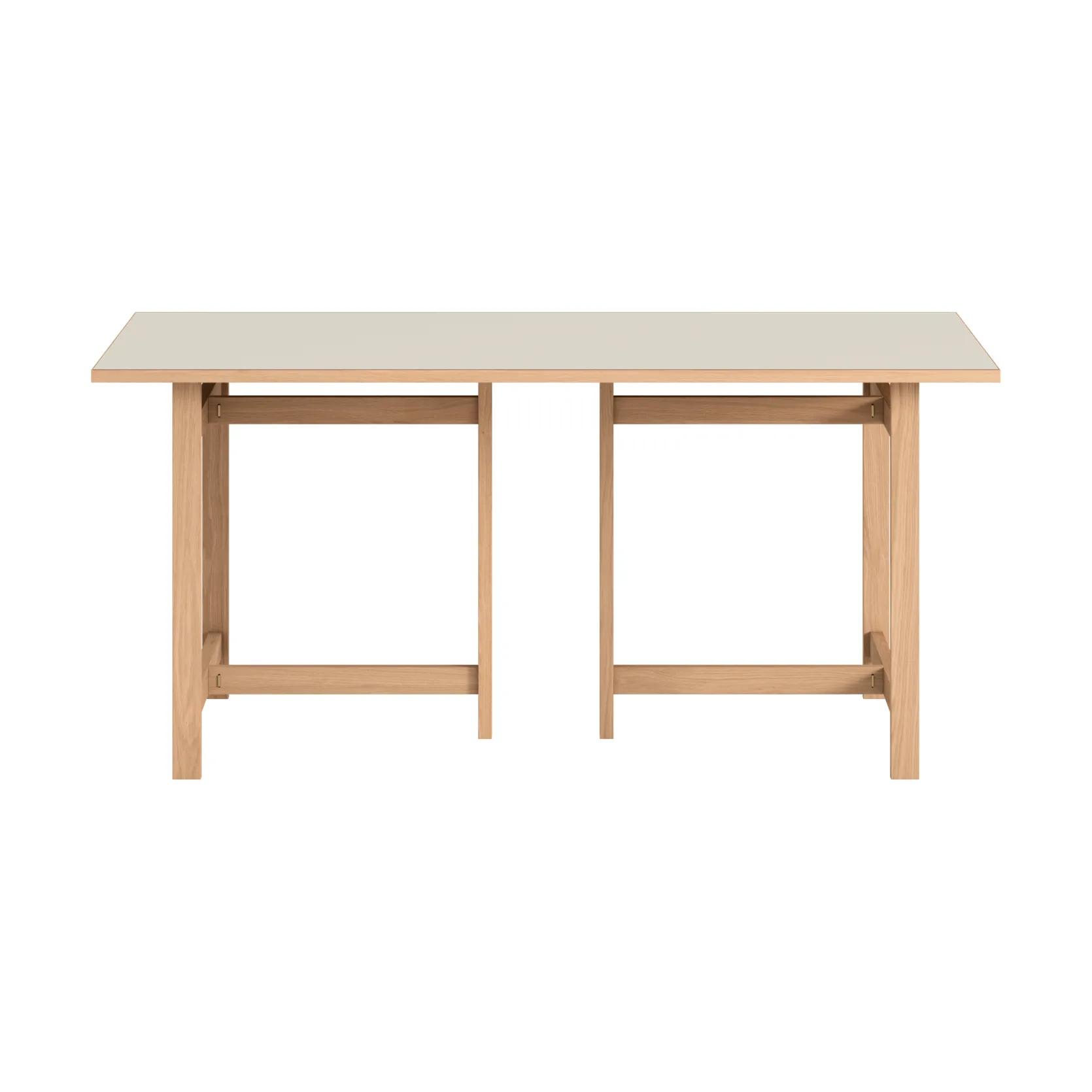Moebe Rectangular dining table, Light grey, 160x90 cm MOEBE