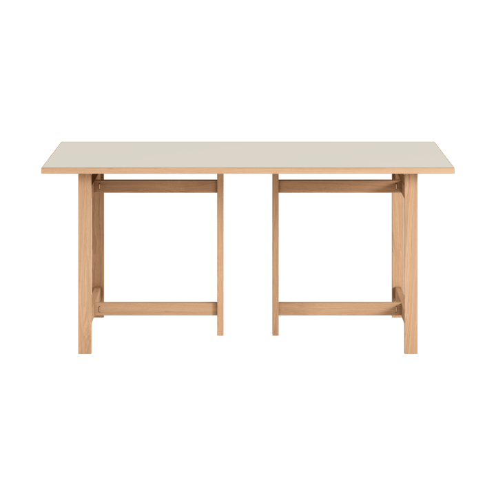 Moebe Rectangular dining table - Light grey, 160x90 cm - MOEBE