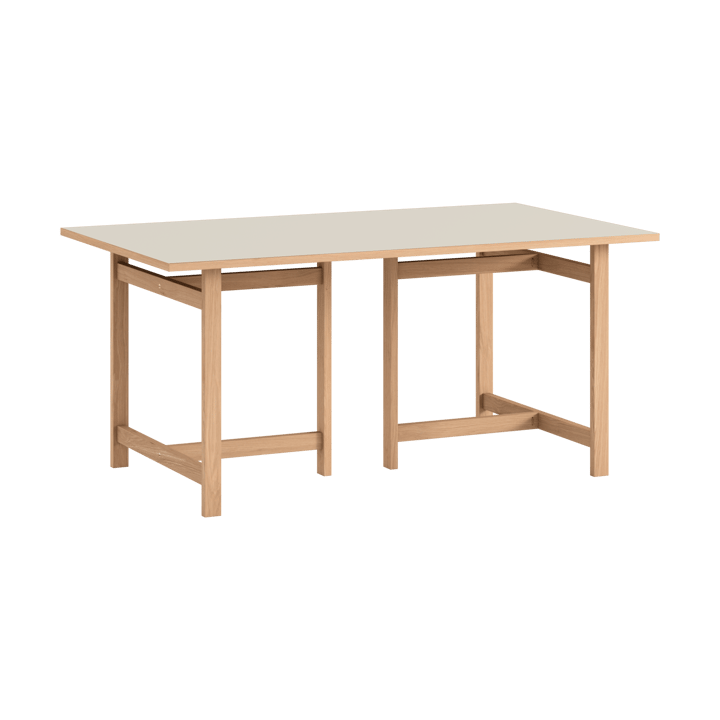 Moebe Rectangular dining table, Light grey, 160x90 cm MOEBE