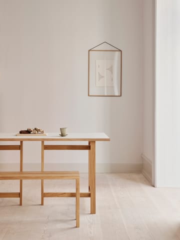 Moebe Rectangular dining table - Light grey, 160x90 cm - MOEBE