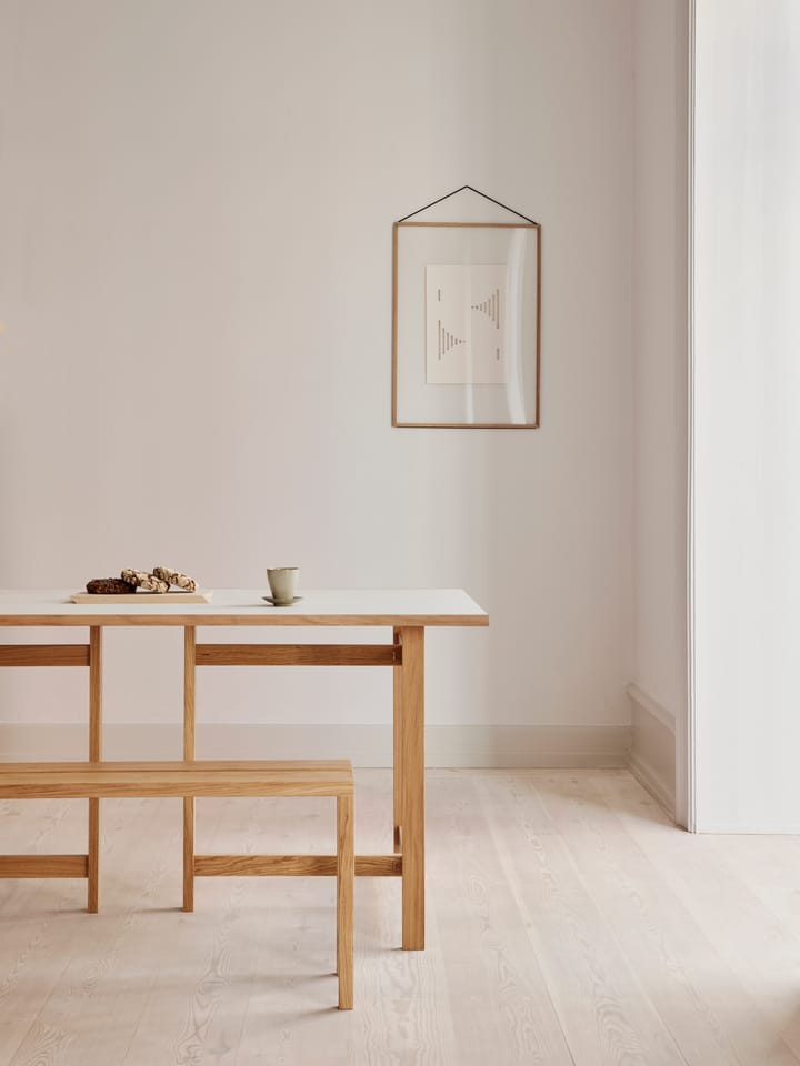 Moebe Rectangular dining table, Light grey, 160x90 cm MOEBE